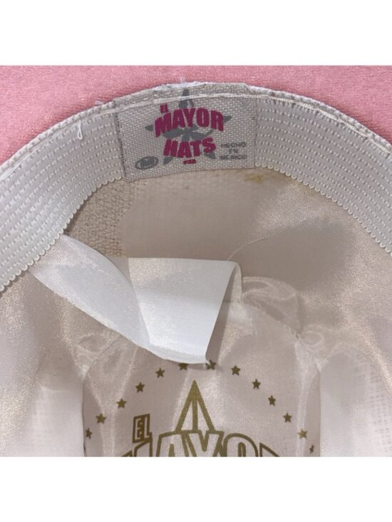 El Mayor Cowgirl Cowboy Hat Pink Sz M EUC RARE BEYONCÉ COUNTRY LINE DANCE